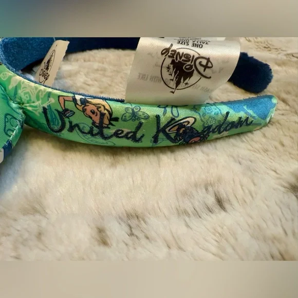 NWT *Discontinued* Disney Epcot UK Alice In Wonderland Minnie Ears Headband - Picture 5 of 5